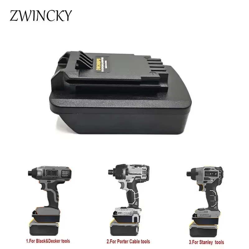 Adaptador de batería para Dewalt, batería de litio de 18v y 20v convertida a batería de 18V y 20V para Black&Decker/Porter-Cable/Stanley