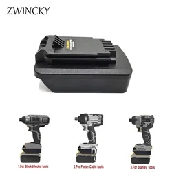 Dewalt용 배터리 어댑터, 18v 20v 리튬 배터리가 Black&Decker/포터 케이블/스탠리용으로 변환됨, 18V 20V 배터리 전원 공급 장치
