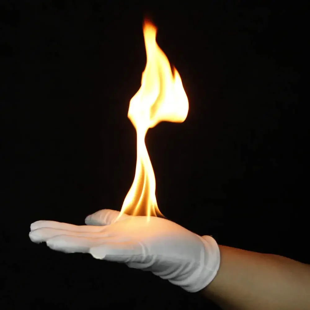 10Pairs Fire Gloves Magic Tricks Magician Fire Magia Accessory Magic Show Protective Gloves Stage Gimmick Props Mentalism Comedy