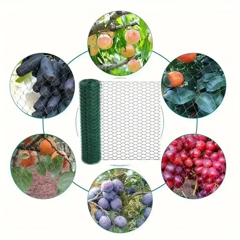 2026 NEW HOT Chicken Wire Fencing DIY Craft Floral Arrangements Metal Wires Green Garden Netting Fence Metal Mesh Plant