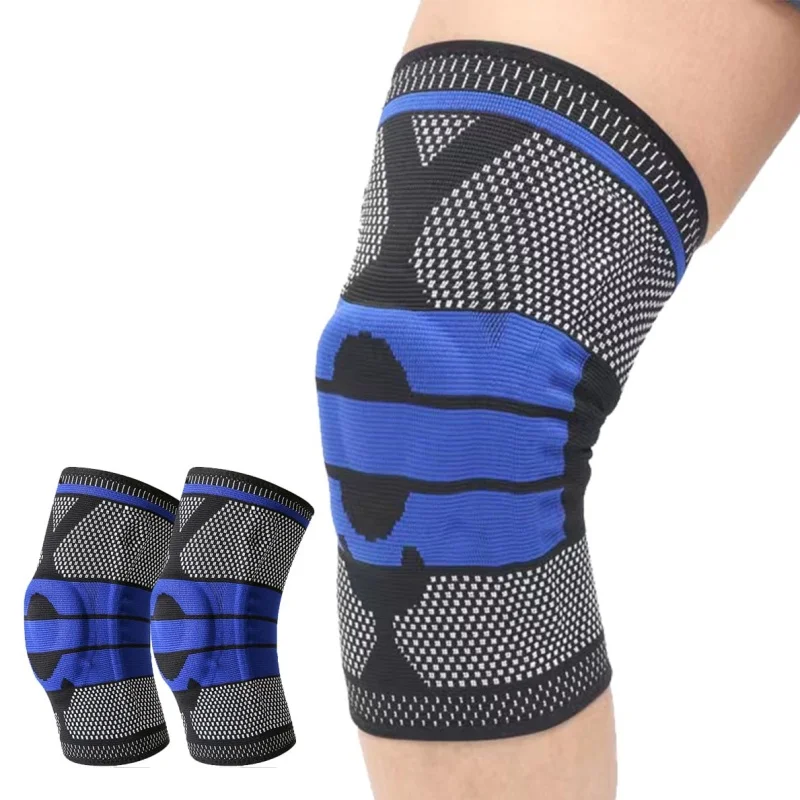 Knee Compression Sleeves, Knee Brace with Side Stabilizers & Patella Gel Pad, Knee Support for Sports,Running,Fitness,Basketball