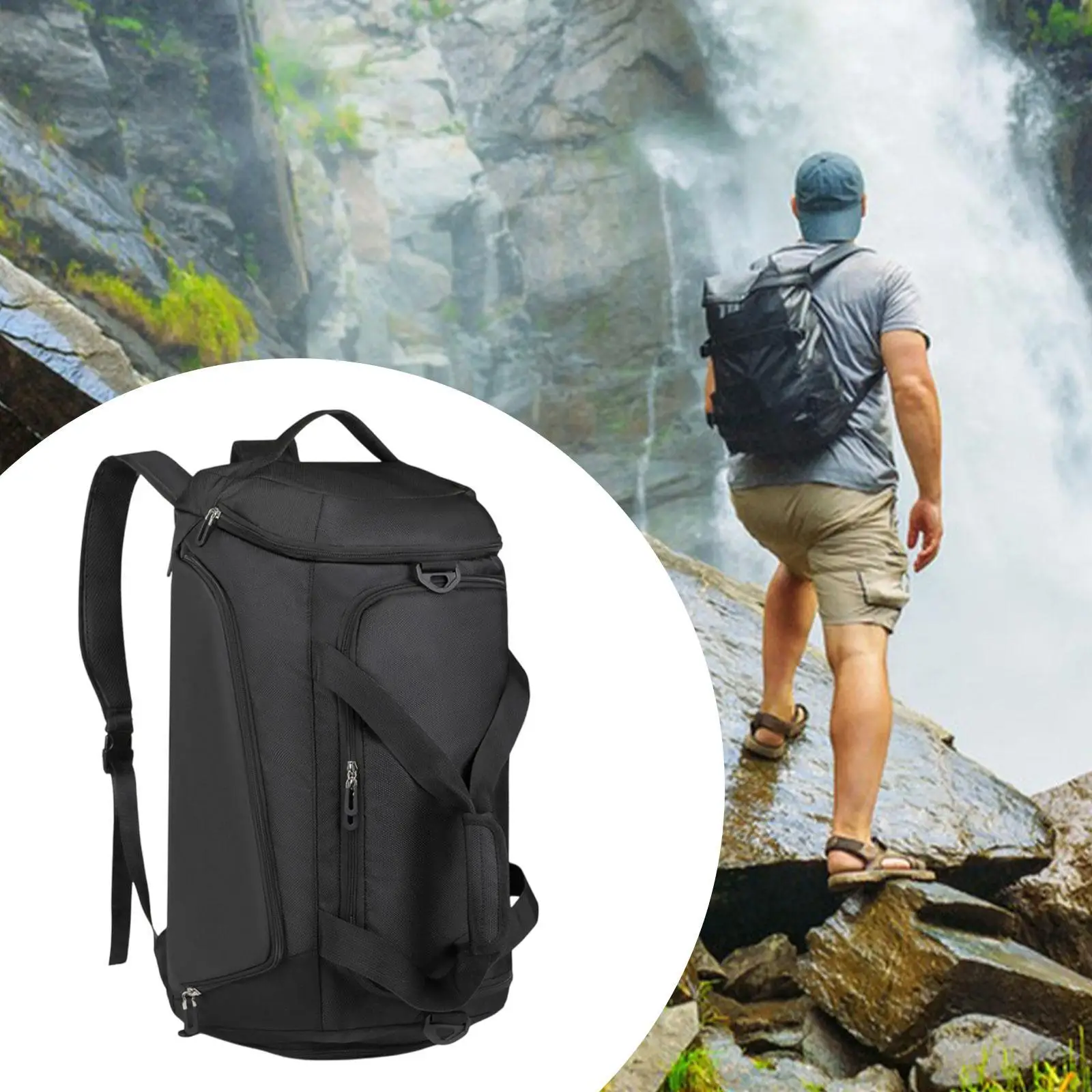 

Дорожный рюкзак, дорожная спортивная сумка, удобная сумка для хранения, спортивная спортивная сумка, регулируемый плечевой ремень для тренировок в тренажерном зале