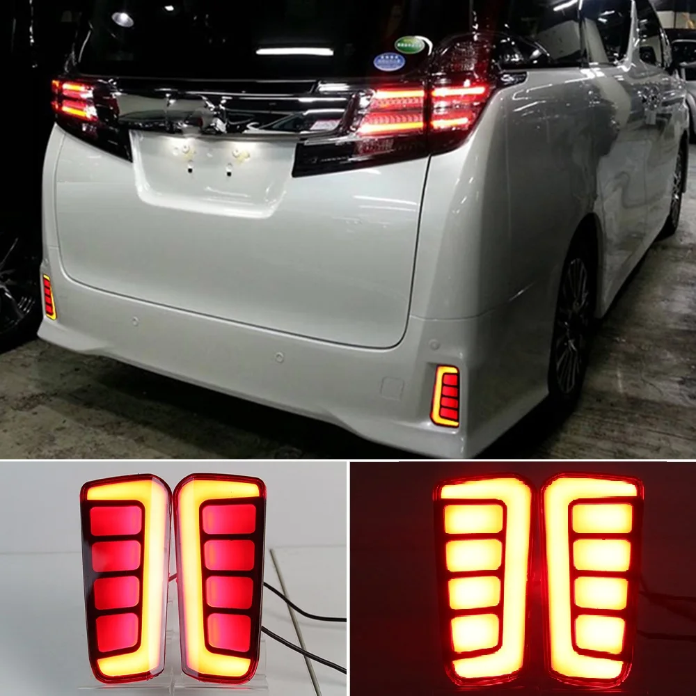 

LED Rear Brake Tail Light fog light foglight Rear bumper light for Toyota Vellfire Alphard 2016 2017 2018