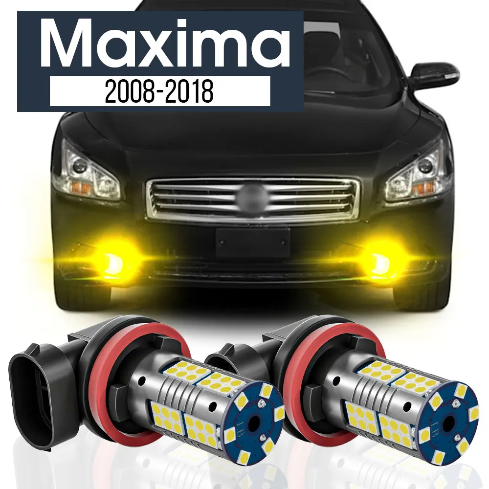 

2pcs LED Fog Light Lamp Blub Canbus Accessories For Nissan Maxima 2008-2018 2009 2010 2011 2012 2013 2014 2015 2016 2017