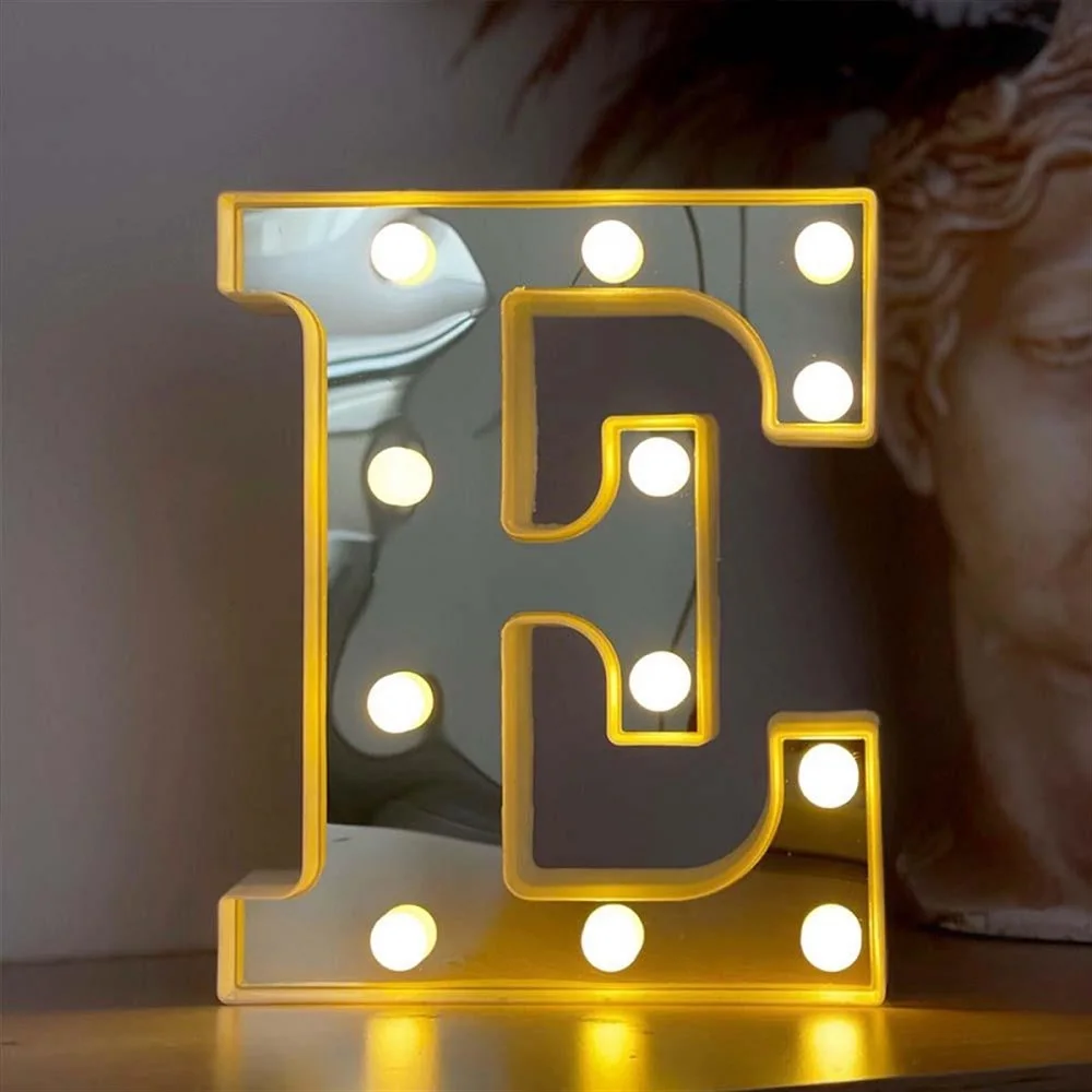 ตกแต่ง Led Illuminated 3d Letter E ขนาดใหญ่องค์กรวันเกิด,แต่งงาน,ฉลอง