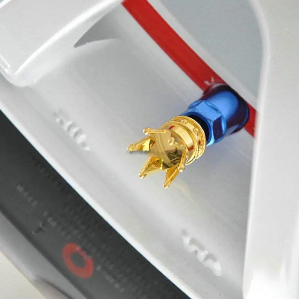 

Metal Tyre Dust Cap Gold Crown Tire Valve Fashion Valves Caps Durable Wheel Cover for Car Motorcycle Bicycle Standard Valve