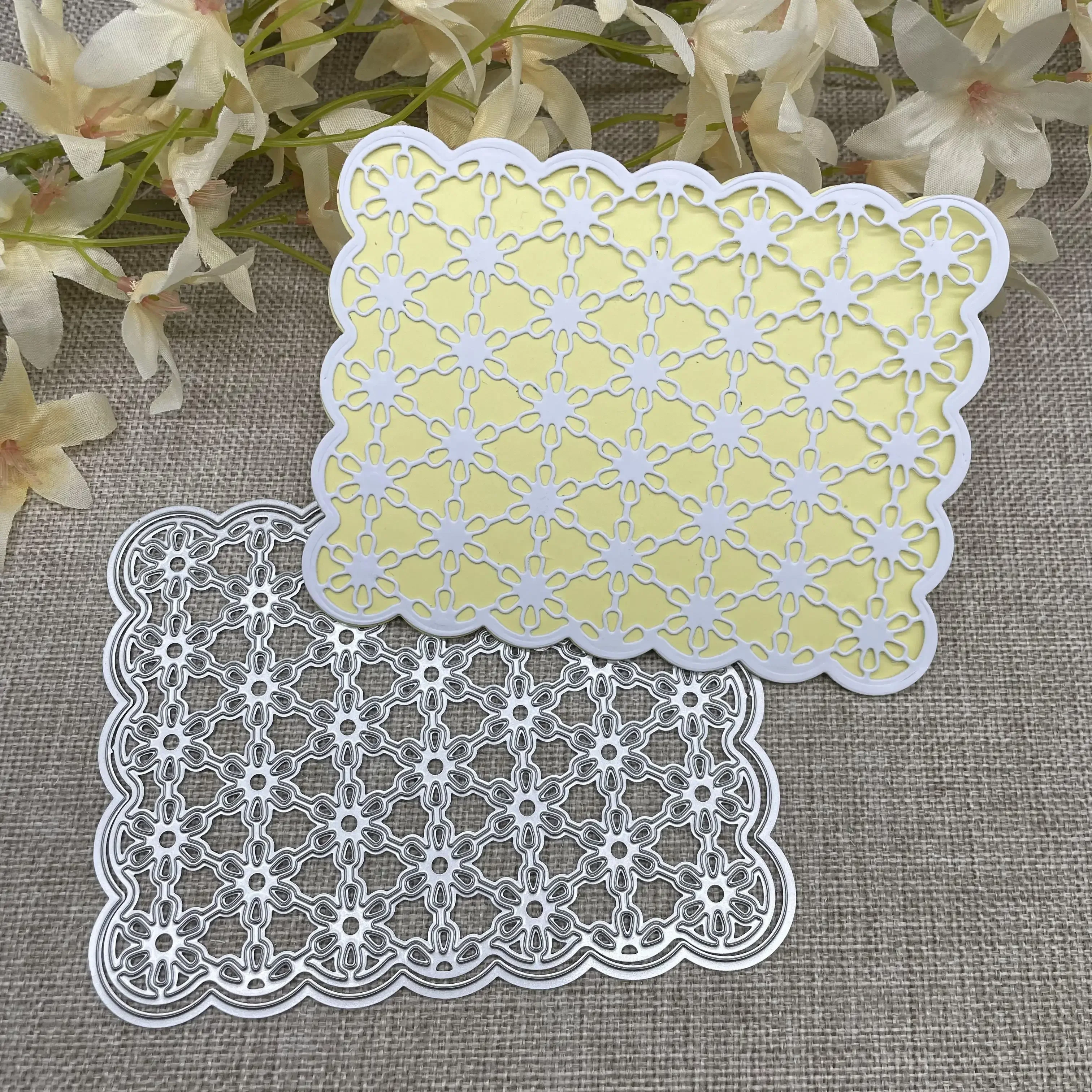 

Rectangle frame backgroud Metal Cutting Dies Stencils For DIY Scrapbooking Decorative Handcraft Die Cutting Template Mold