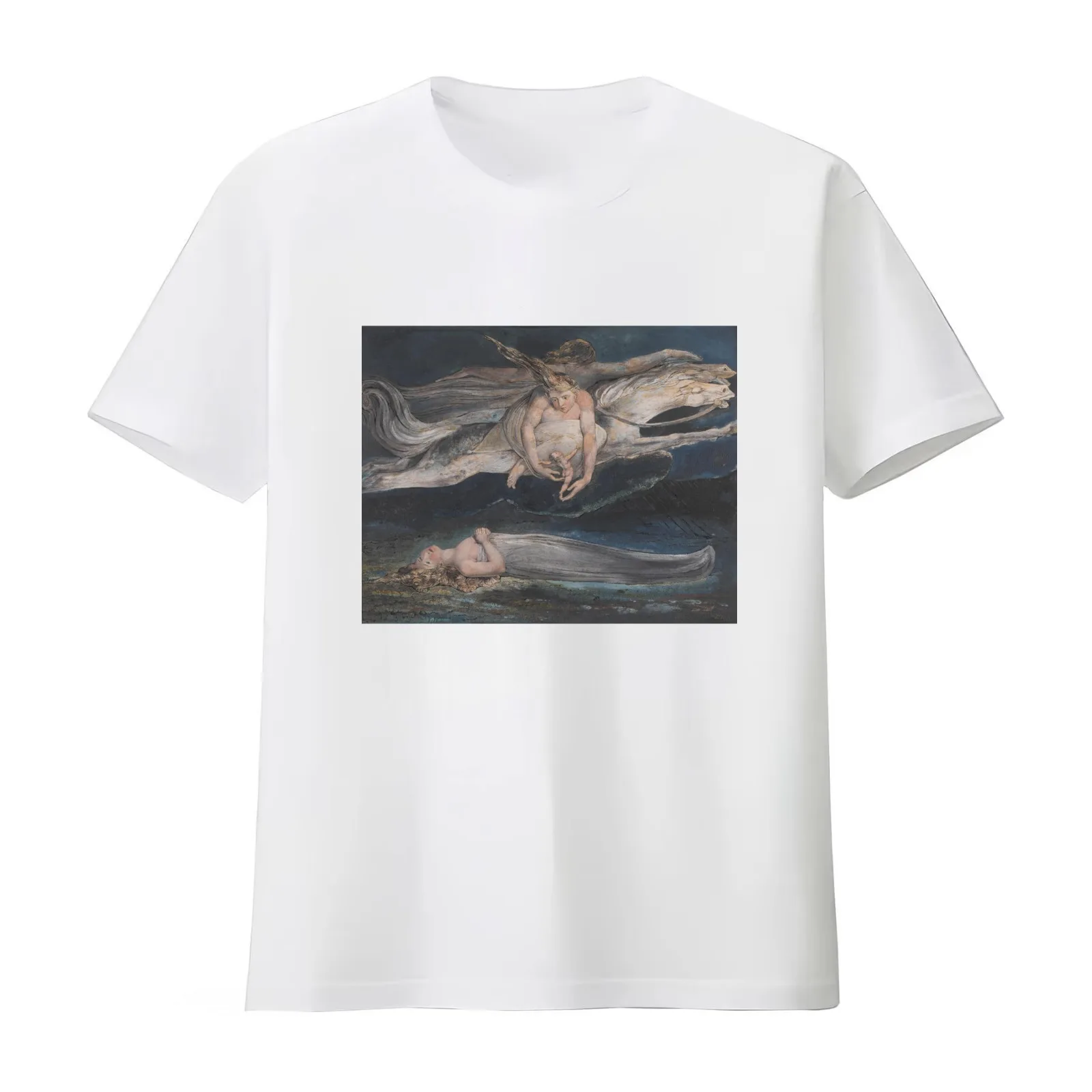 HD Pity by William Blake HIGH DEFINITION - Original colors T-Shirt Summer Casual Cotton Tee Oversized Streetwear Tops