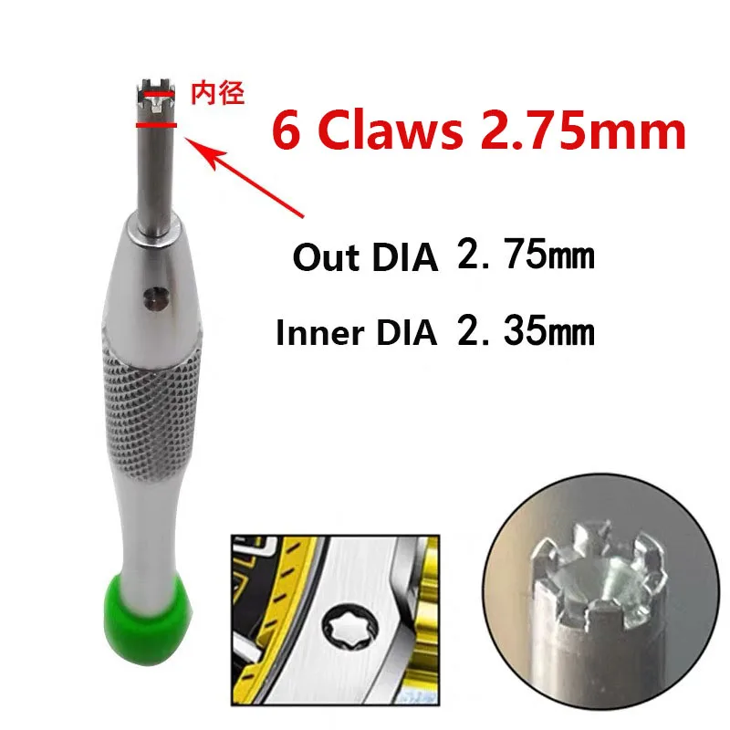 3 Prongs/6 Prongs Precision Screwdriver Watch Tools for Bugatti Watch Case Screw Parts Tools