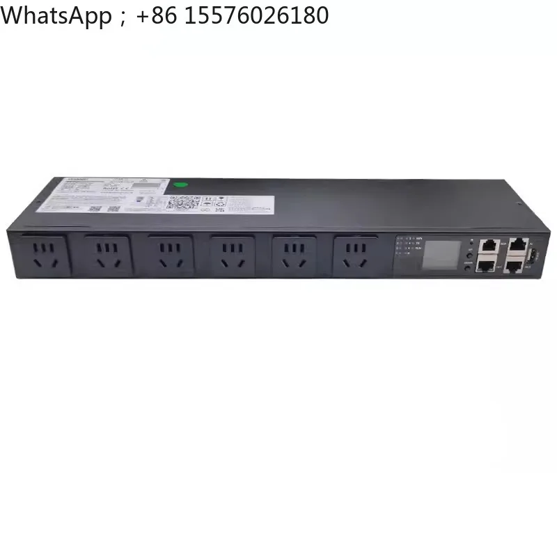 Intelligent PDU cabinet socket 6-digit remote control centralized management lightning protection total voltage and current disp