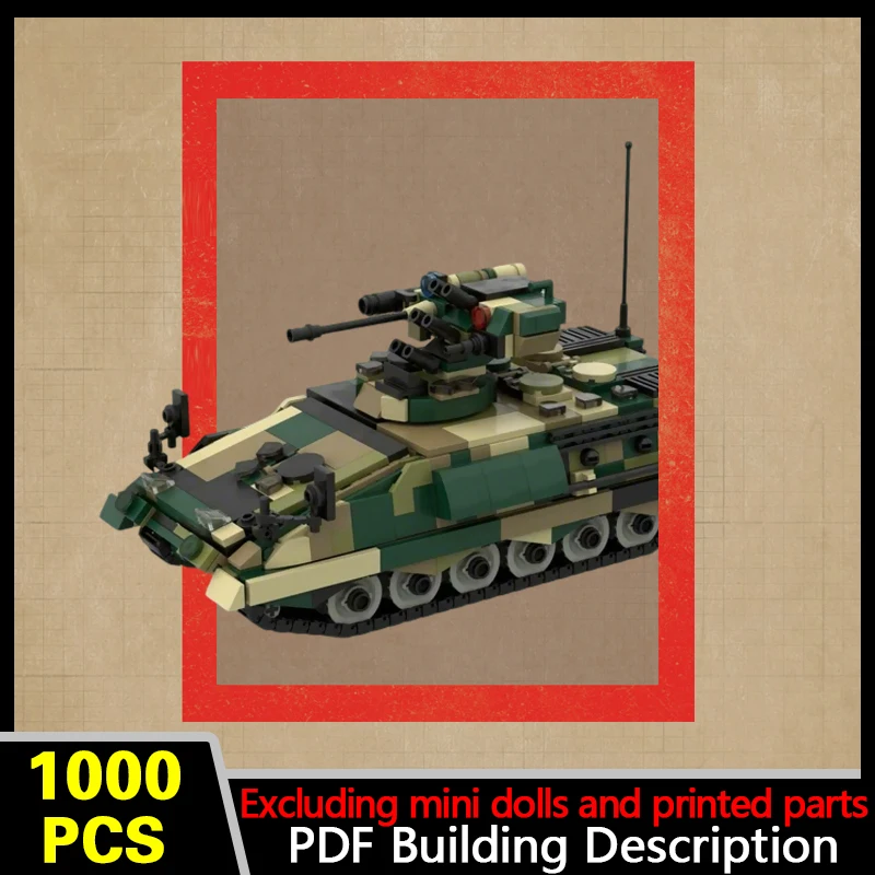 1A3 Infantry Fighting Vehicle Model MOC Building Bricks War Equipment Modular Technology Gifts Holiday Assemble Children Toys