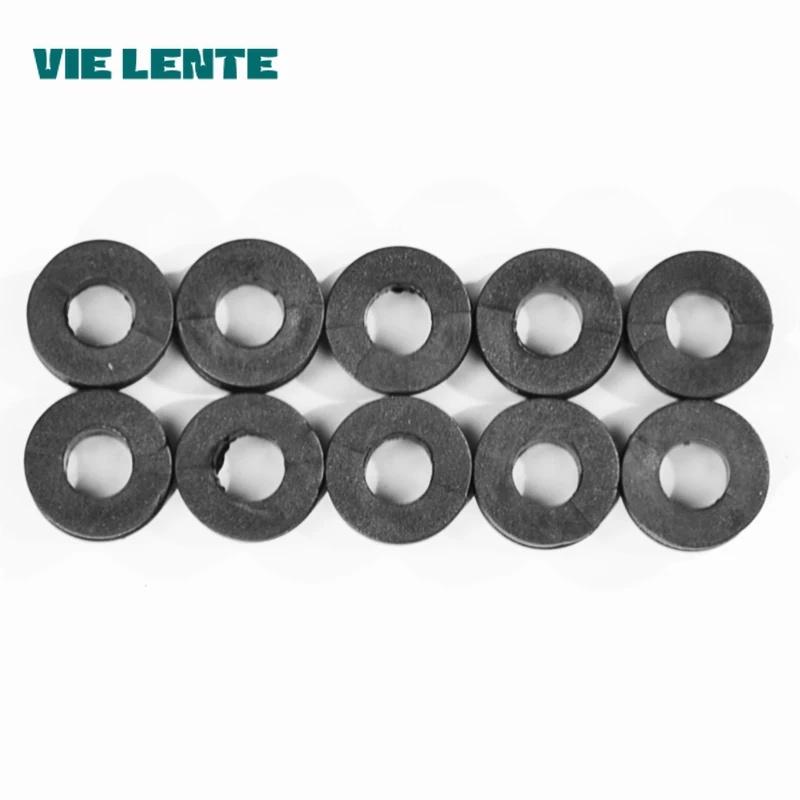 10 adet motosiklet yan kapak lastik rondelalar conta Yamaha için Honda için Suzuki CBR GSXR Ninja ZX YZF Kawasaki siyah