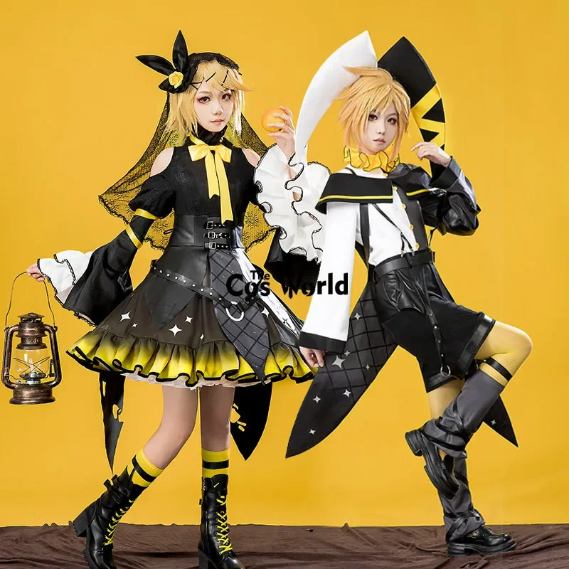 2023 Miku x Rascal Collab Raccoon Rin Len Uniform Outfit Anime Cosplay Costumes