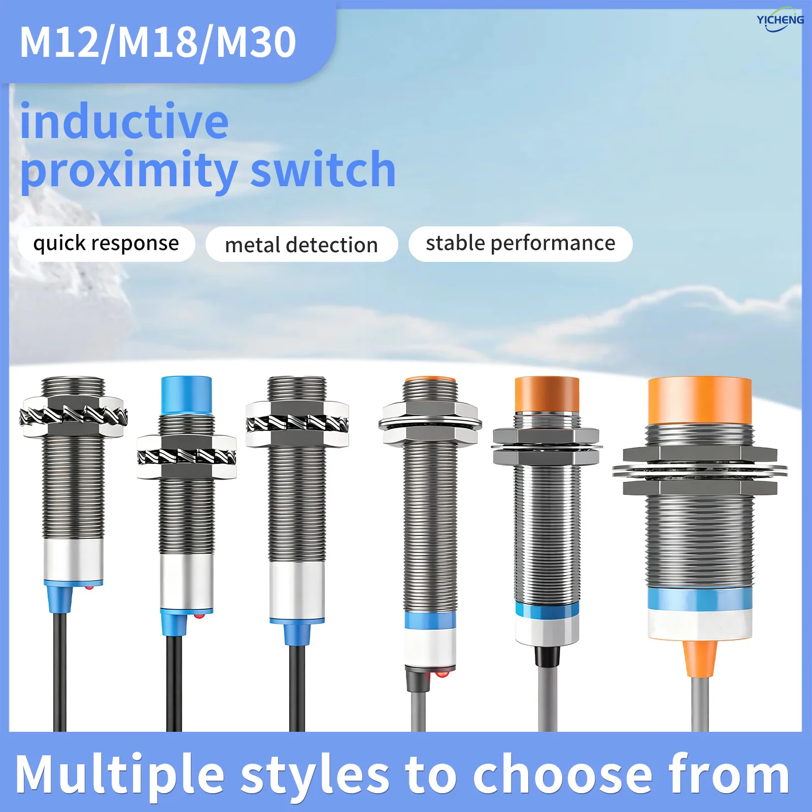 1Pcs Inductive proximity switch sensor,1.3metre Cable