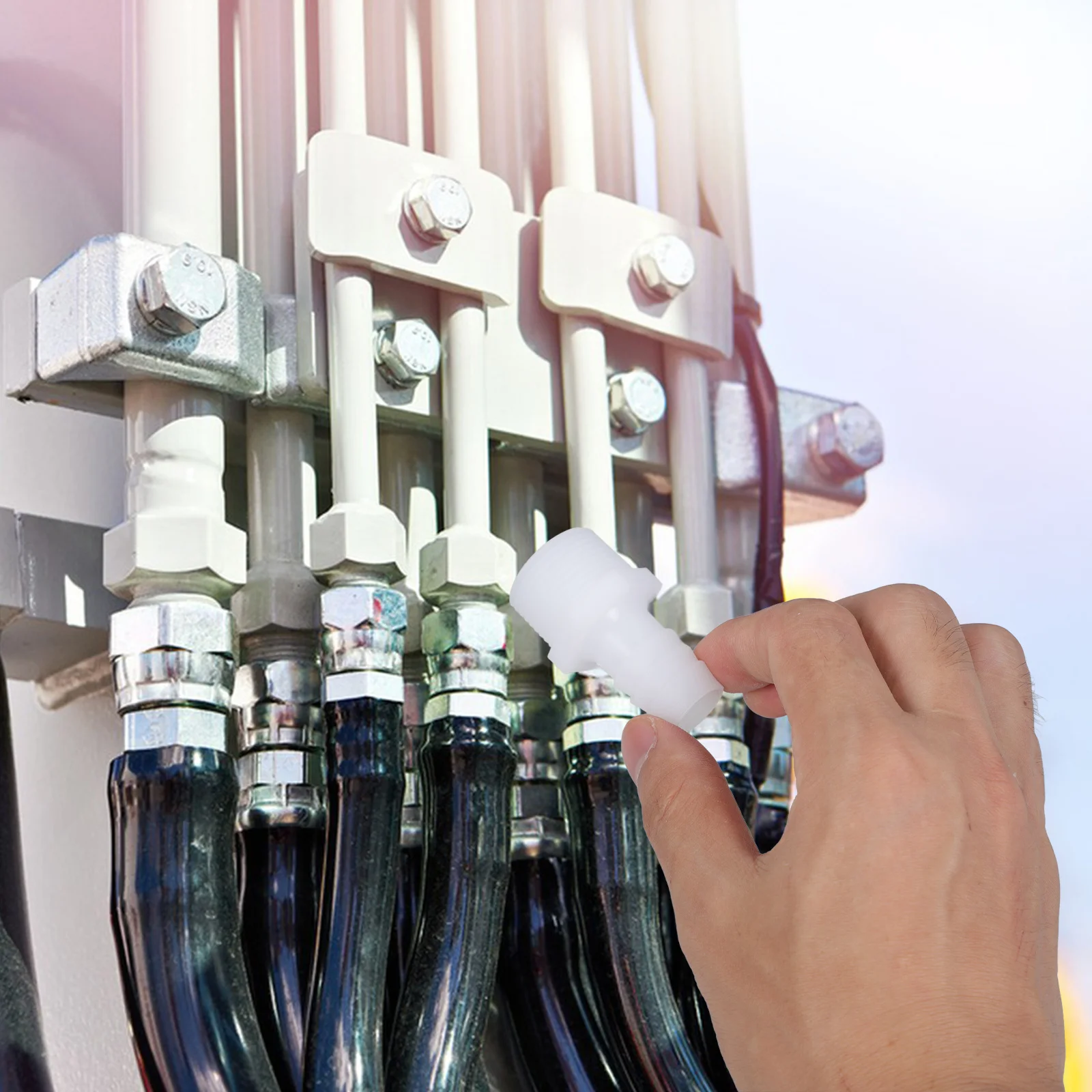 

5Pcs Plastic Hose Barb Fitting Male Thread Adapter G3 Thread Straight Connector Pipe Fitting for Industrial Home