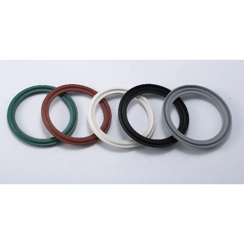 Guarnizione igienica DIN Tri Morsetto Guarnizione in silicone rosso per uso alimentare per raccordi per tubi Acciaio inossidabile OEM ODM SS304/SS316L di alta qualità