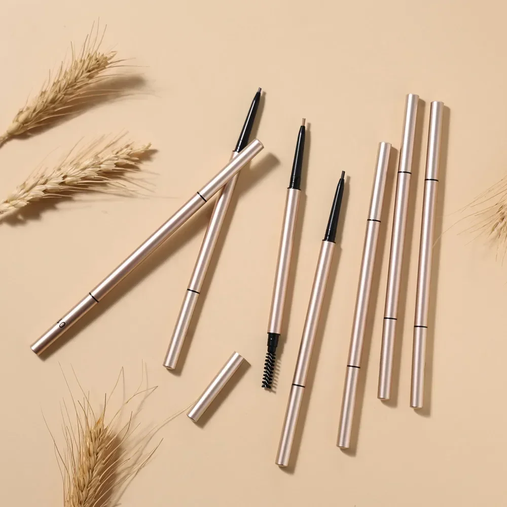 7-color Double-headed Ultra-fine Eyebrow Pencil Private Label Anti-smudge Natural Long-lasting Sweat-proof Custom Logo Makeup