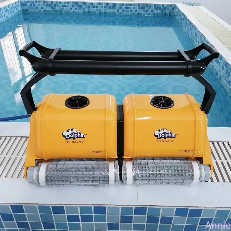 Robot Limpiafondos MSPool Dolphin 2x2 Pro Gyr, Robot Limpiafondos Comercial Grande para Piscinas