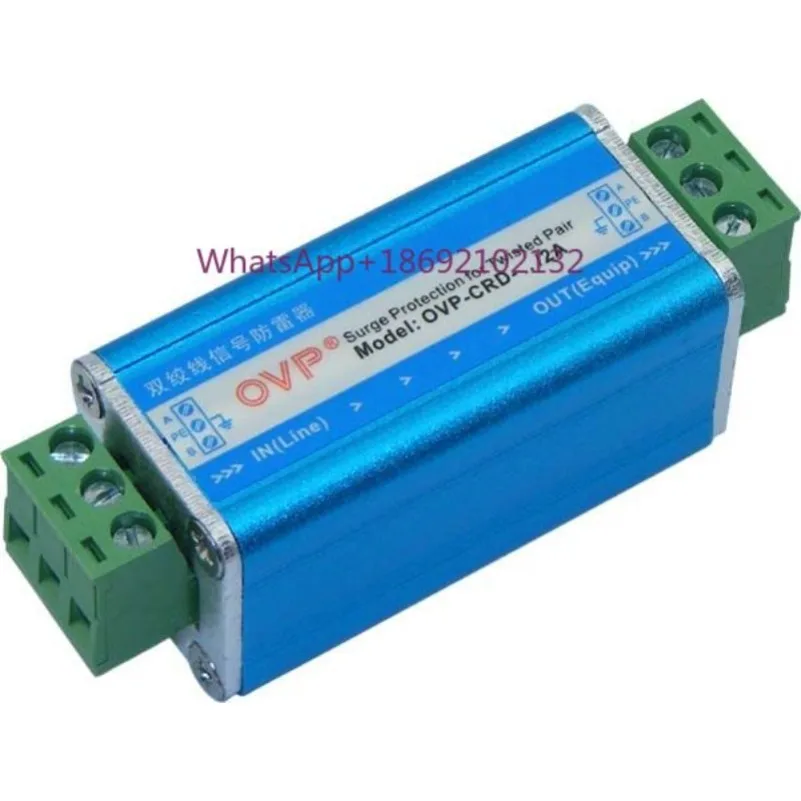 RS485 Lightning Protector CAN Bus 2M Communication E1 Signal Anti-surge Protector OVP-CRD-05/2A
