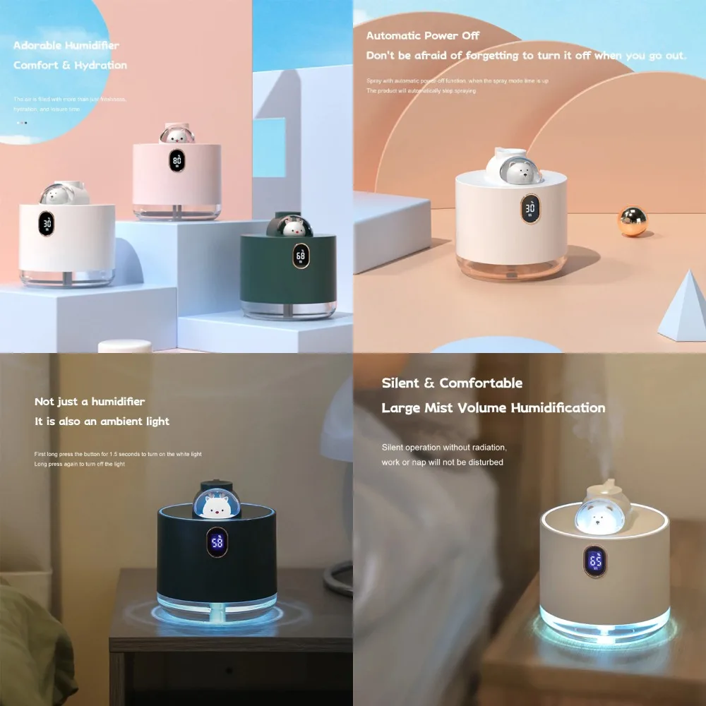 

Spray for Relaxation Large Comfort Quiet Spacecraft Enhancing Large in Rooms, Air Quality. Mode Ultimate Two Superior Humidifier