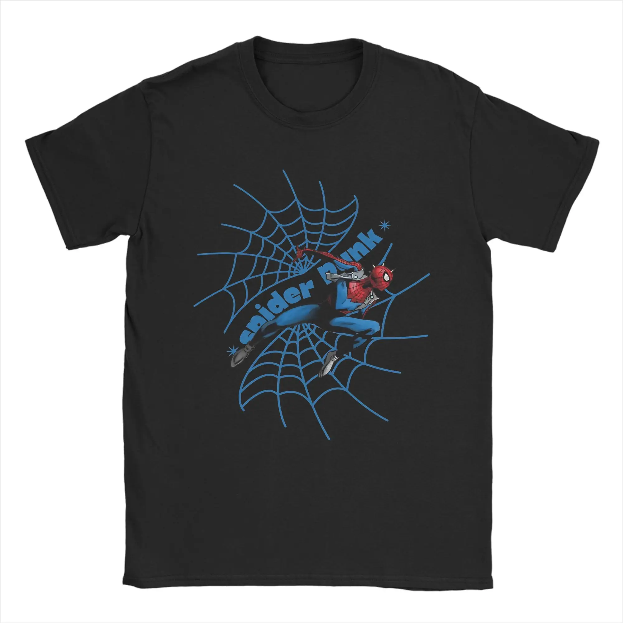 

Spider Punk Spider Man Comic Men Women's T Shirt Creative Tee Shirt Short Sleeve Round Neck T-Shirts Cotton Gift Idea Clothing