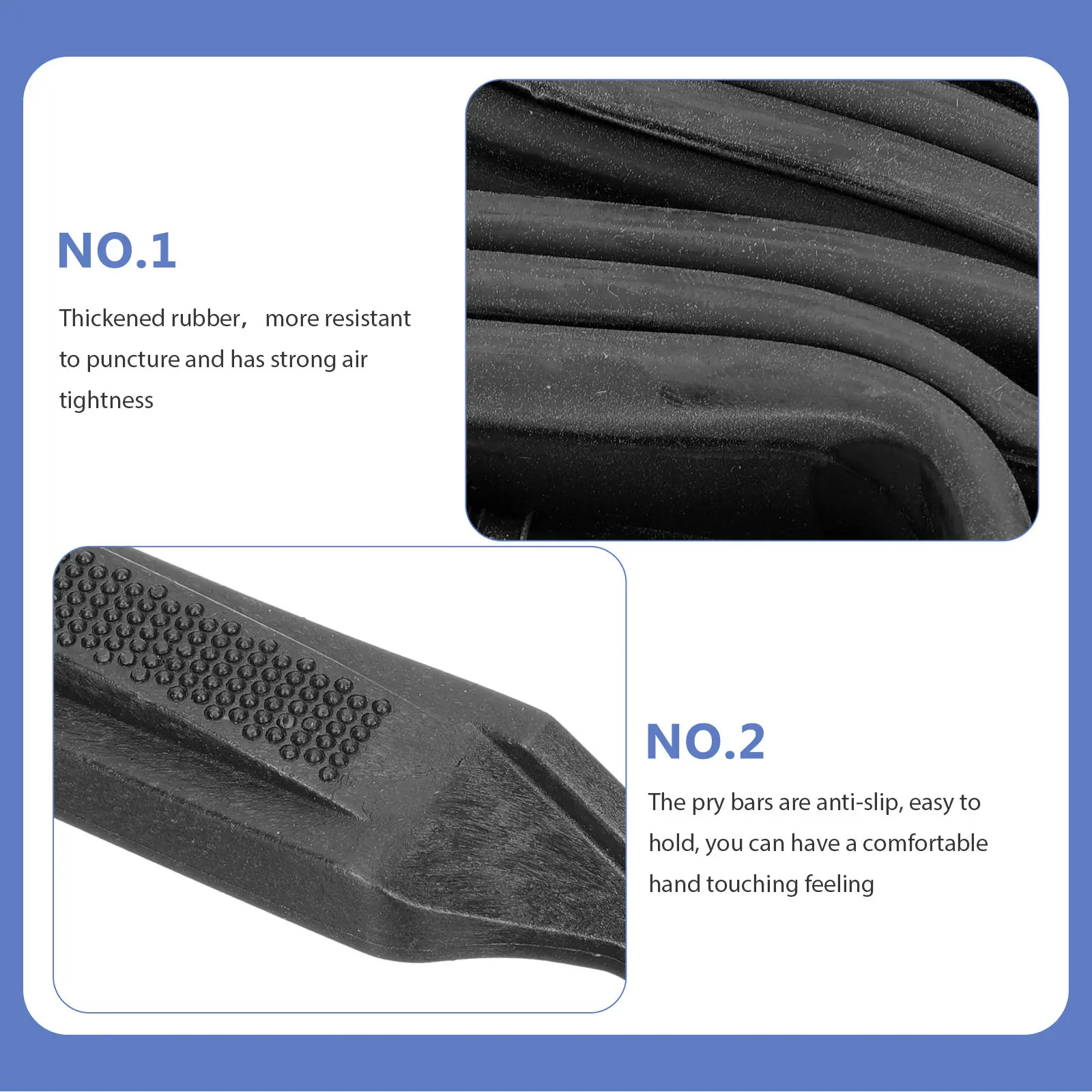 

Комплект из 2 велосипедных камер и монтажных лопаток для шин высокой прочности, аксессуары для ремонта покрышек горных велосипедов