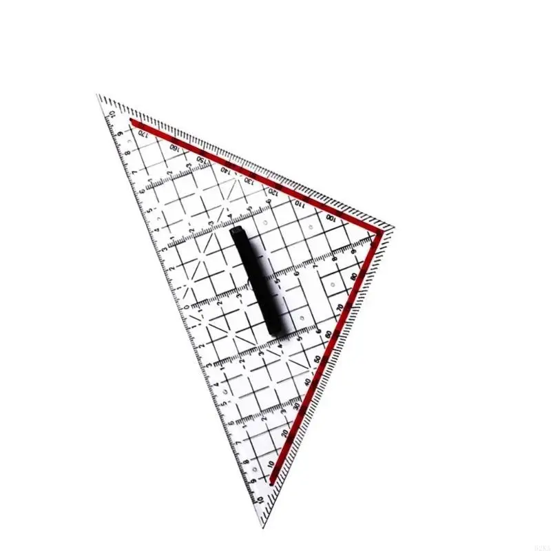 62ka Reglas escala transparente Triángulo Triángulo Reglas cuadradas Suministros escolares Suministros