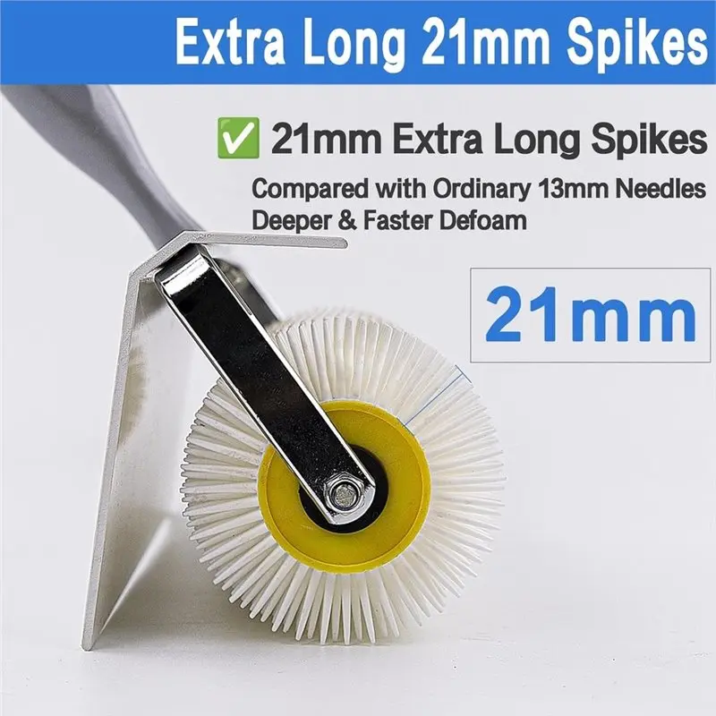 EYFL-Splash Guard Defoaming Tool, 25Cm Spiked Roller For Self Leveling Concrete For Epoxy Garage Floor DIY Project Basement