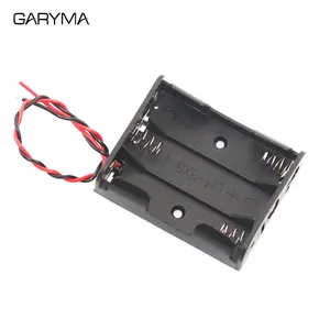 Bağlantıdaki siyah plastiğin pil kutusu, pil güç paketi, DIY ve kablolu bir kabloya yol açar, 1, 2, 3, 4, 5, 6, 8, 10 Yuvalar pilde 8 büyük satış, 8 ve 4 v pil takımı-no. 6