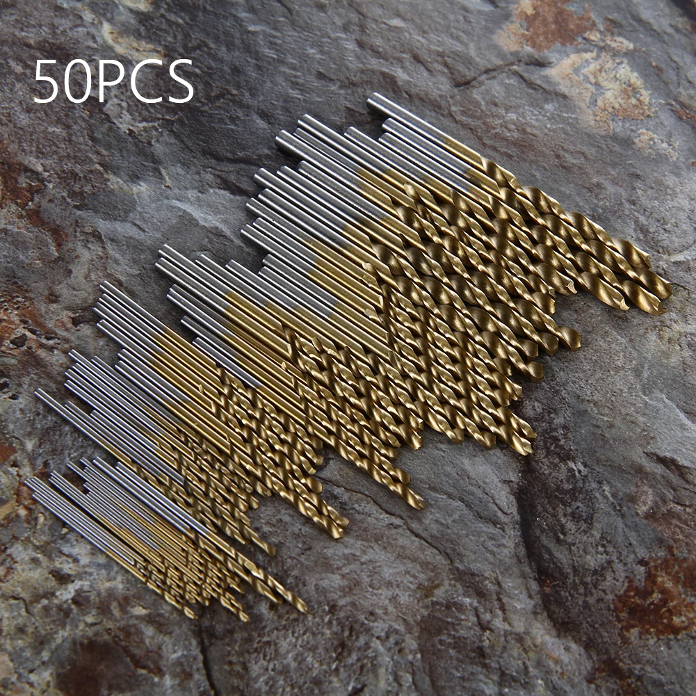 

50pcs Metal Drill Bits High Speed Steel Hole Opener Drill High Hardness Wear-resistant for Woodworking Accessories