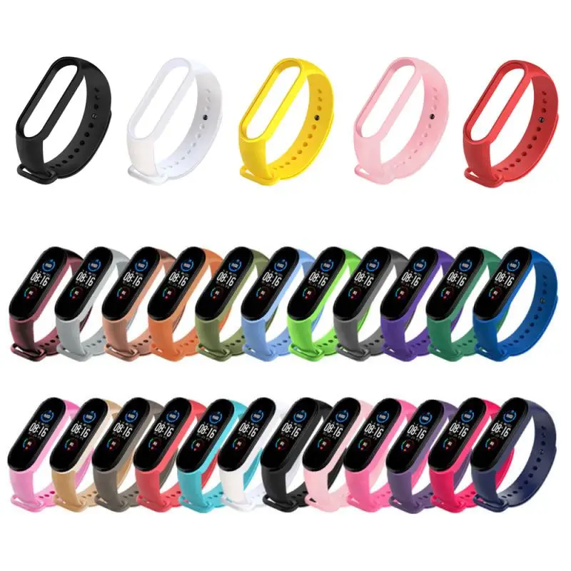 Mi band 6 bracelet For Xiaomi Mi Band 5 strap wristband Colorful Silicone watchBand Smart wristBand belt correa Miband 3 4 5 6