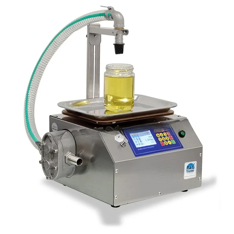 CSY-L15 Flow Weighing Type Fully Automatic Dispensing Filling Machine Honey Sesame Sauce Edible Oil Glue Viscous Liquid