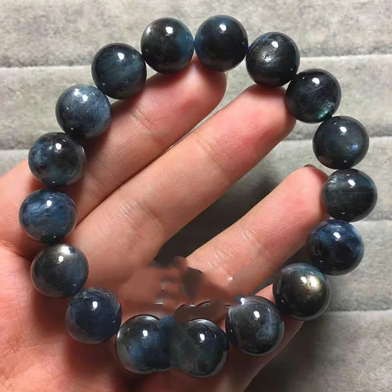 

AAAAA 1 шт. Браслет синего цвета с аквамарином 6 мм 8 мм 10 мм круглые бусины природа