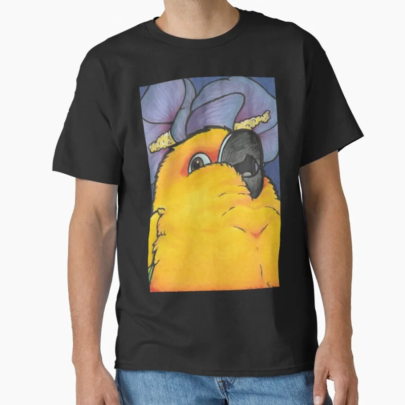 เสื้อยืดลายกราฟิกนกแก้วซันคูเรนน่ารัก ตลก ของขวัญสำหรับผู้ชาย ไซส์ใหญ่ เสื้อท็อปส์ลายกราฟิกนกแก้วตลก