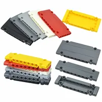 Technical Parts 64782 15458 Flat Panel Plate 1x5x11 1X3X11 Mechanical Building Blocks Car MOC Parts Bricks Compatible Leduo