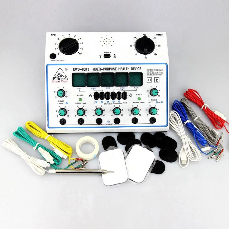 Электронный акупунктурный стимулятор, электронный стимулятор нервных мышц, 6-канальный выходной массажер