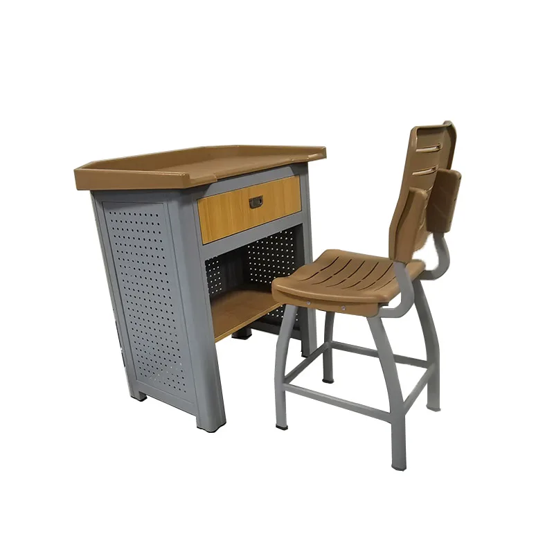 

School furniture, podium, classroom, teacher's desk, chair, podium table, table with drawer