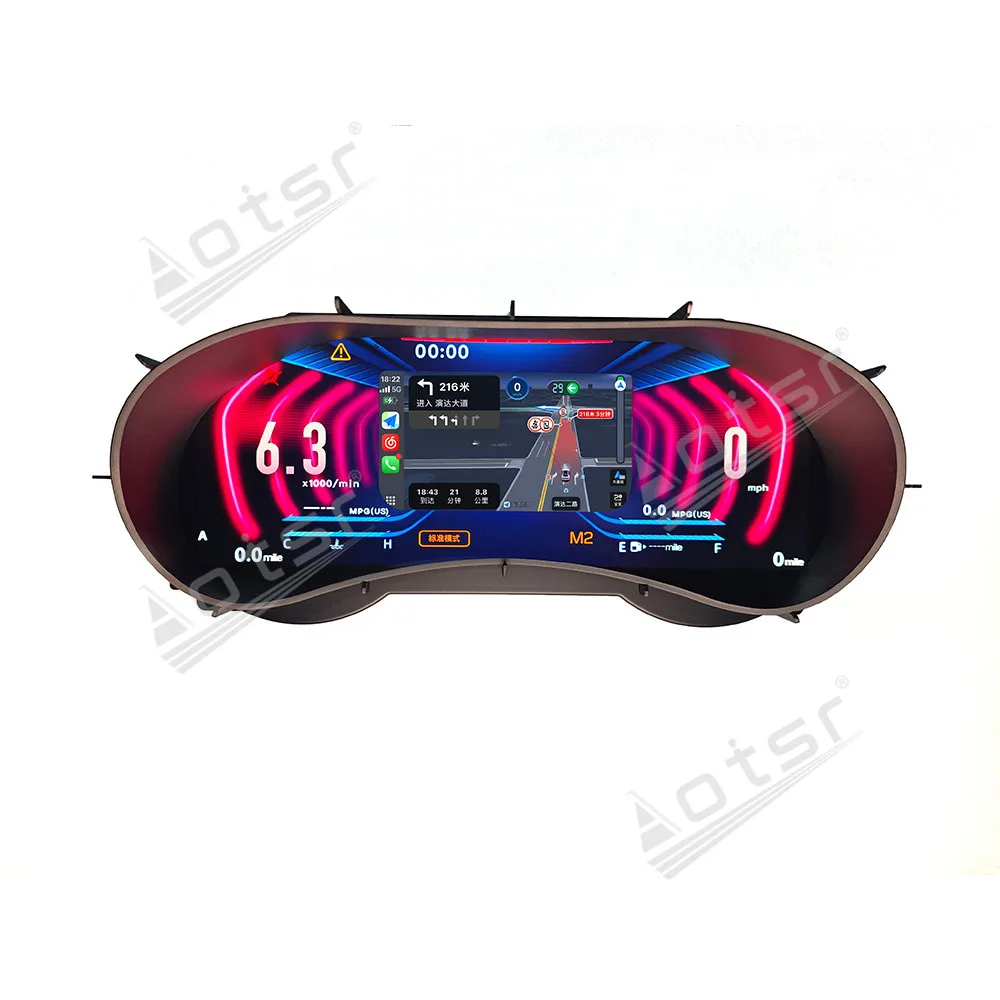 For Infiniti Q50 Q50L Q50S Q60 2014-2022 LCD Instrument Panel Digital Cluster Odometer Screen Carplay Virtual Cockpit Speed Auto