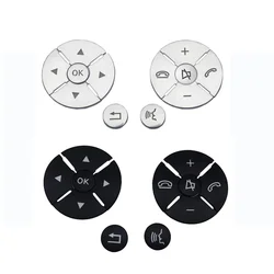 Chrome Car Steering Wheel Button Switch Trim Cover Sticker Fit For Mercedes Benz C E S Class W204 W212 W221 GLK X204 C200 C250