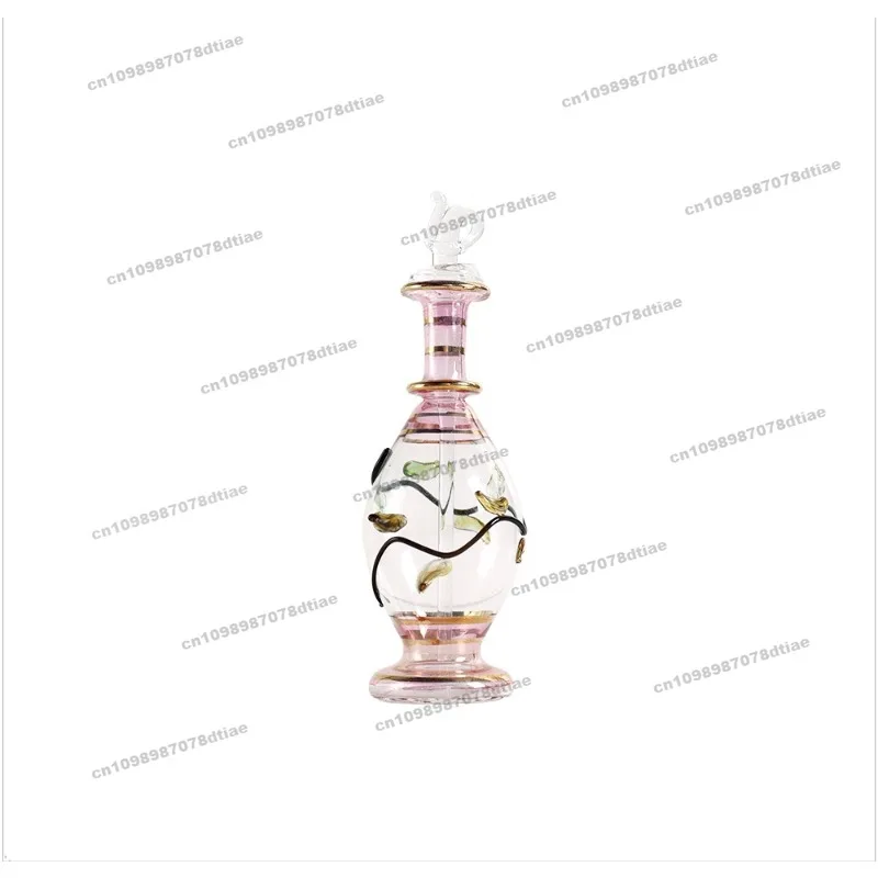 [Gift Box Packaging] Egyptian Characteristic Flavor Bottle 10cm Handicraft, Crystal Glass, Decoration