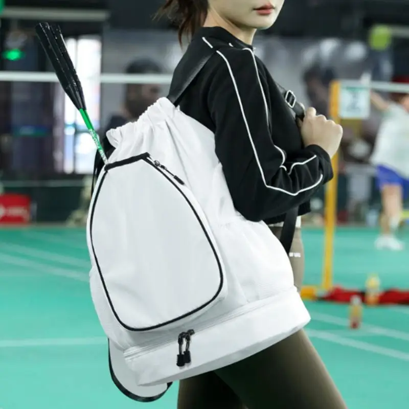 Large Capacity Basketball Shoe Bag Drawstring Design for Badminton Sports Outdoor Gymnasium School Training and Travel