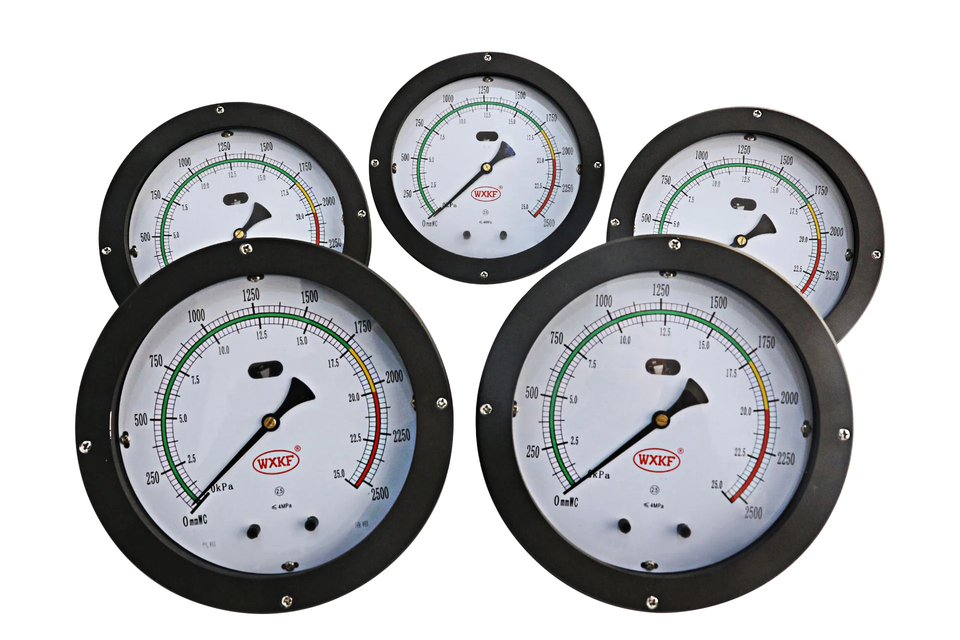 200mm Differential Pressure Level Gauge Hydraulic Pressure Gauge