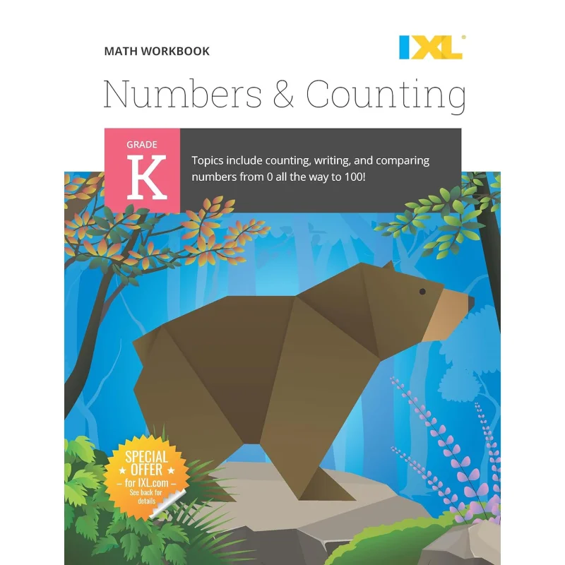IXL Numbers  Counting Workbook Grade K IXL Learning IXL Learning Inc 9781947569522 Book