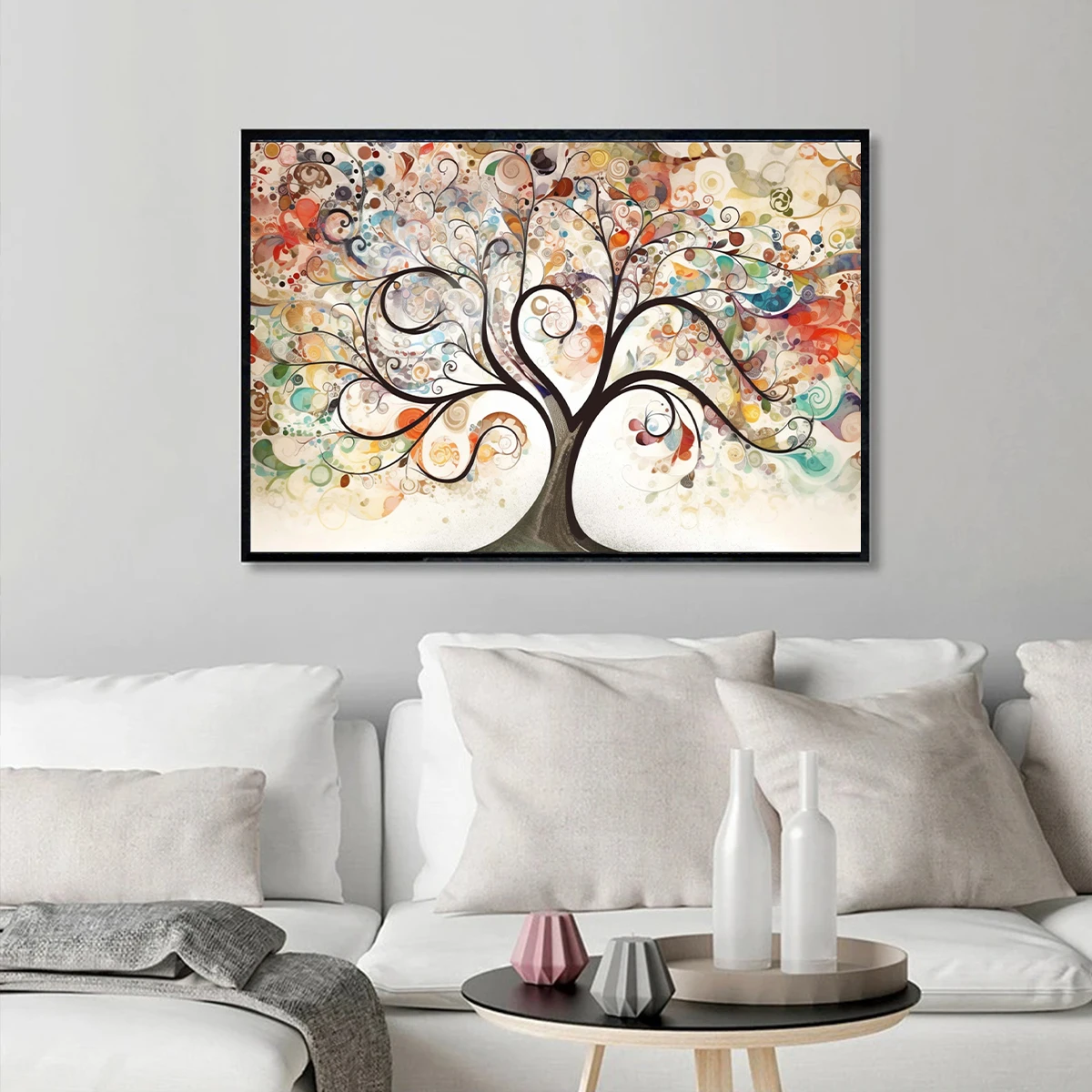 ภาพวาดต้นไม้แห่งชีวิตสไตล์คลิม - Luxury Lifestyle Background บทวิจารณ์และราคา