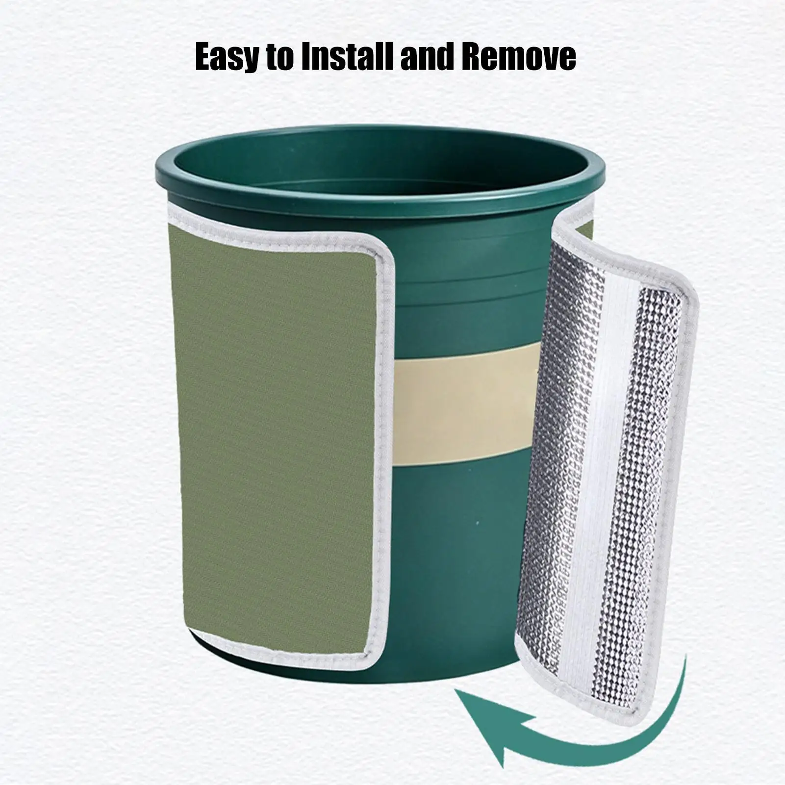 Flower Pot Heat Insulation Covers 3 Pieces Double Sided Reusable Freeze Protection Plant Pot Wrap For Garden Balcony Backyard