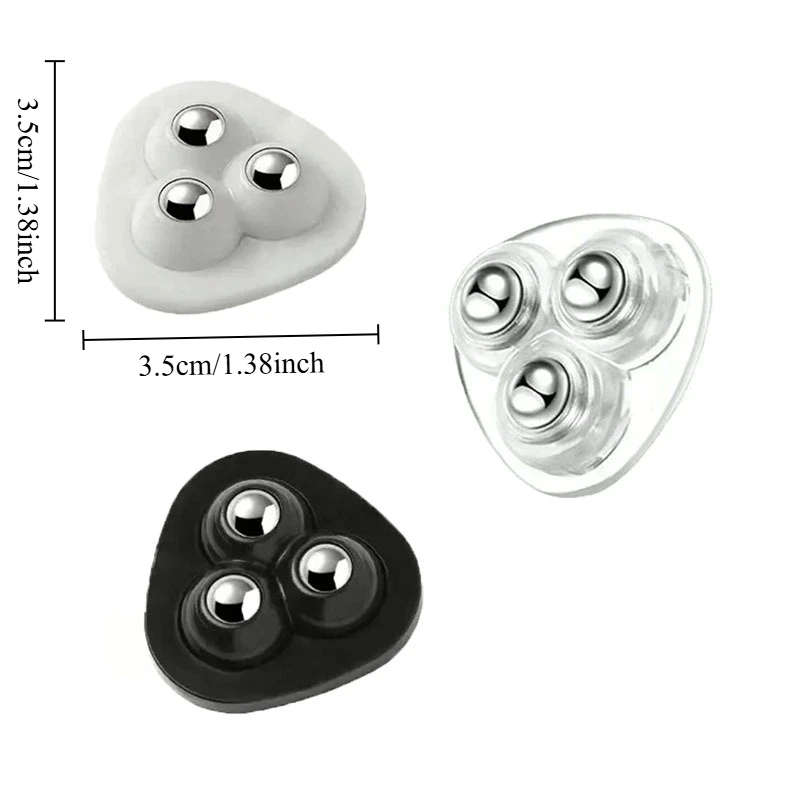 4-16pcs Paste Universal Wheel No Noise Self Adhesive Universal Pulley Rotating Wheels for Trash Can Kitchen Small Appliances