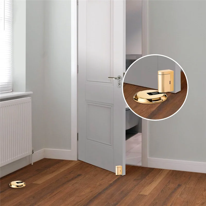 BON-Tope de puerta mecánico, Tope de puerta sin clavos, abrazadera de puerta, Tope de suelo, Tope de puerta, herrajes para puertas de muebles