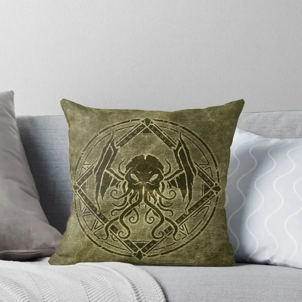 

Cthulhu design - Old leather Throw Pillow anime girl Custom Cushion Photo Ornamental Pillow sleeping pillows pillow
