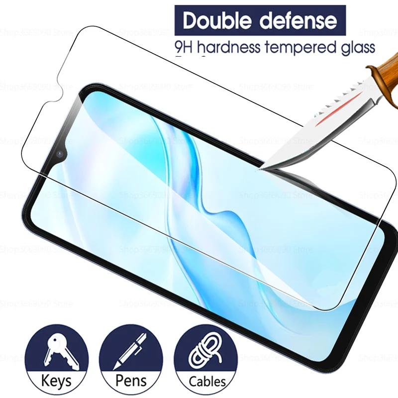 4 Uds cubierta completa de vidrio Protector para Vivo Y21 Y52 Y72 5G película templada para Vivo Y21 Y31 Y53S 4G Y33S 21S Protector de seguridad de pantalla