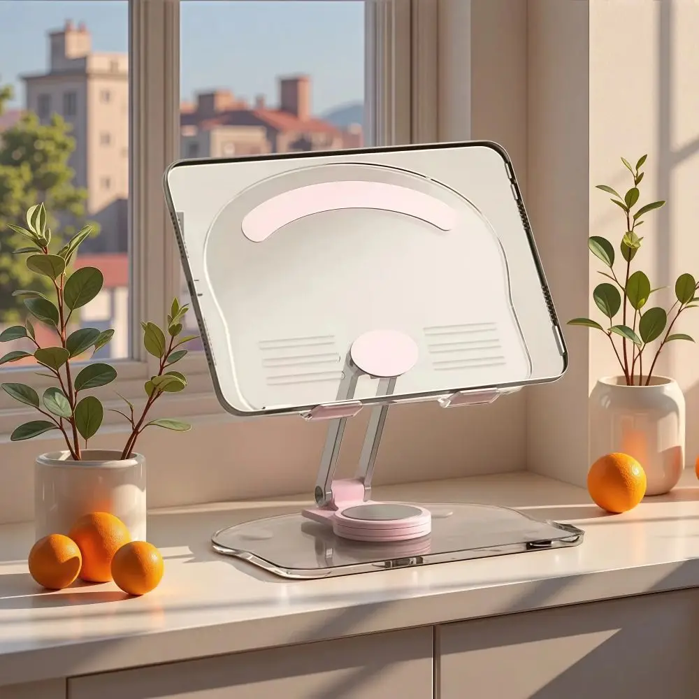 Portable 360° Rotation Tablet Stand Sturdy Swivel Foldable Mobile Holder Stable Durable Cell Phone Support Desktop Stand